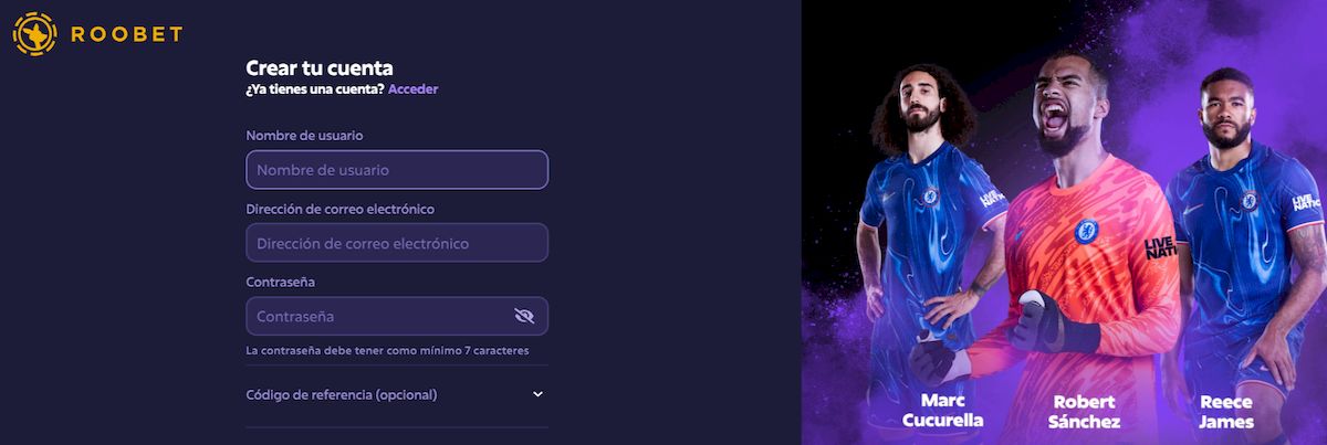 Cómo registrarse en Roobet desde Argentina